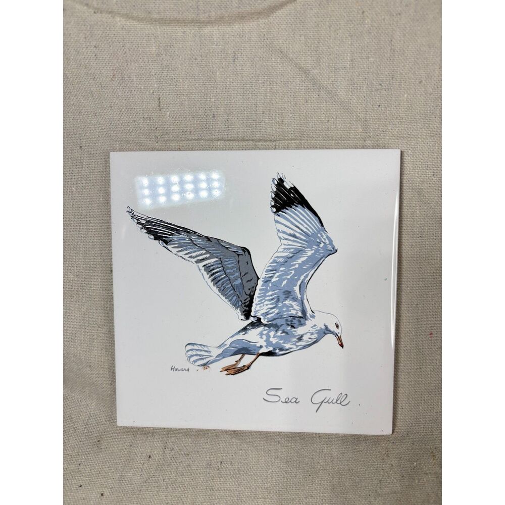 Screencraft Gull Tile Glossy Finish Cape Cod Seagull Bird